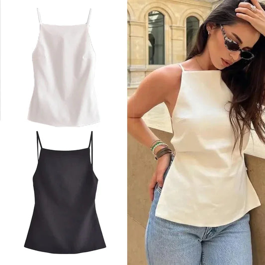 Women Backless Sexy Tank Tops Woman