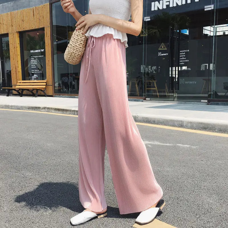 Women Fashion Summer Wide Leg Pants