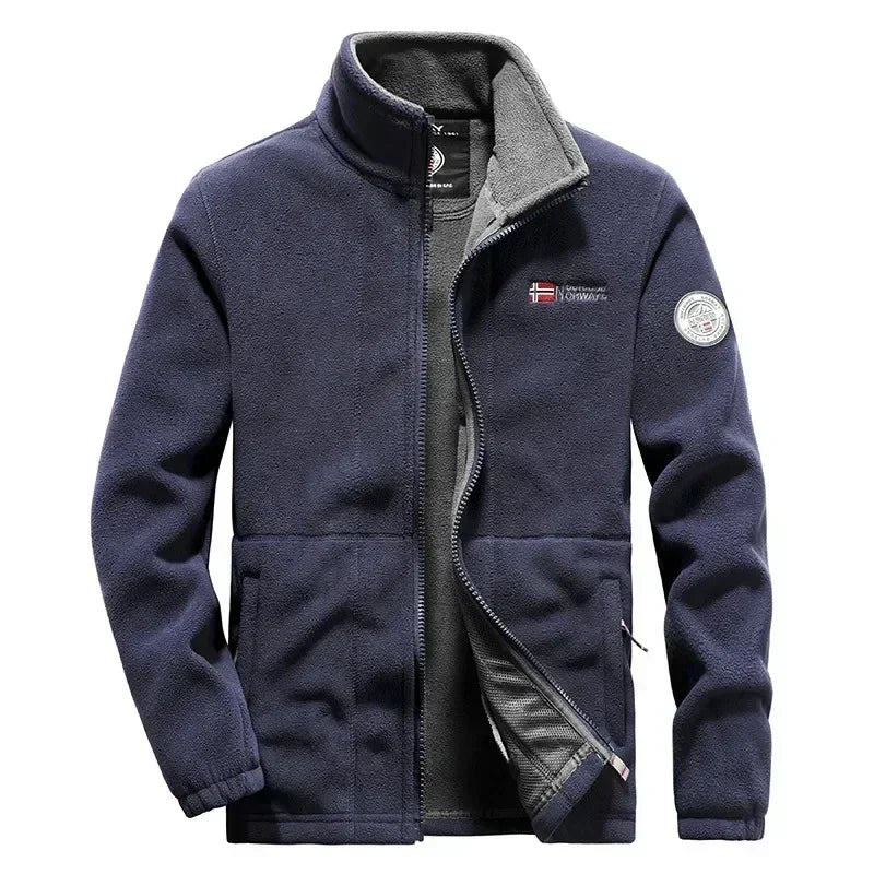 New Men Fleece Jacket Pockets Thicken Polar Jackets Cold-Proof Overcoat Plus Size Women Coat Winter Windbreaker Jackets For Men