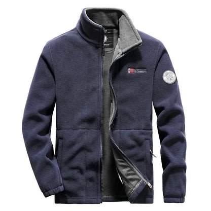 New Men Fleece Jacket Pockets Thicken Polar Jackets Cold-Proof Overcoat Plus Size Women Coat Winter Windbreaker Jackets For Men