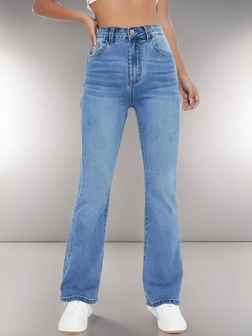 New women's hot jeans  high waist washed Denim trousers for women