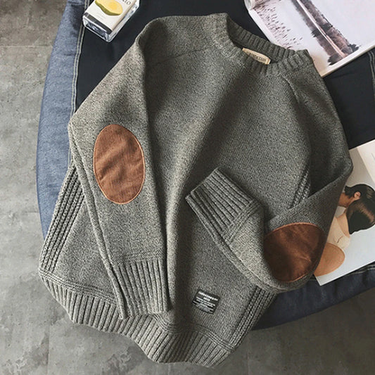 Men Sweater Fashion Patch Designs Streetwear