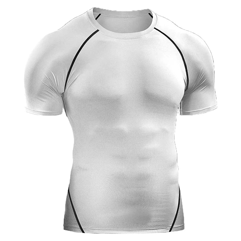 T Shirt Men Summer Sportswear Running Athletic Gym Workout Shirts