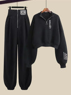 Women Casual Sport Pullover High Waist Jogger