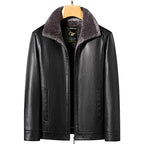 Autumn/Winter Men's Natural Leather Jacket