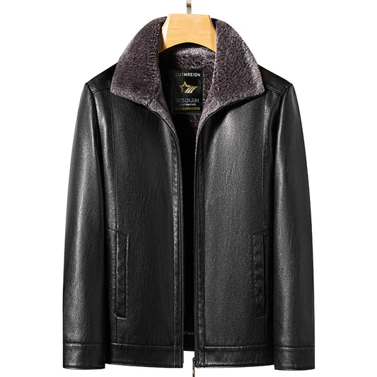 Autumn/Winter Men's Natural Leather Jacket Casual Top