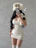 Fashion Aesthetic Bow Club Party Sexy Dresses for Women