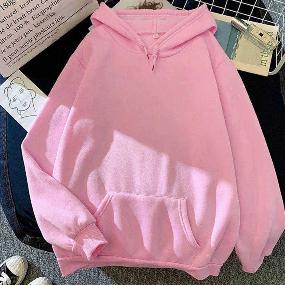 Winter Fleece Hoodies Fashion Casual Sweatshirts Men Women