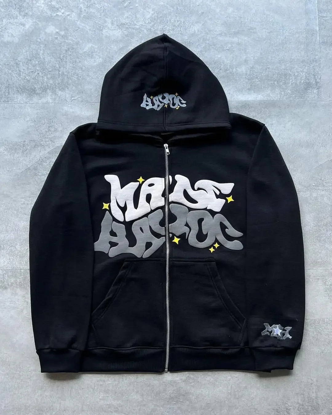 Printed Zipper Hoodies Women and Men Jacket
