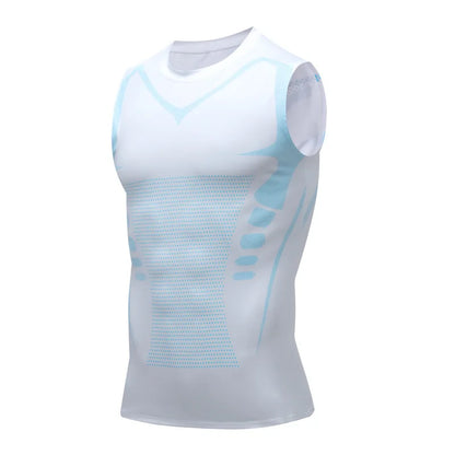 Sports Vest Men's Running Short-sleeved Quick-drying Sleeveless Ice Silk T-shirt