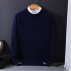 Sweater O-neck Pullovers Men's Loose Bottom Shirt
