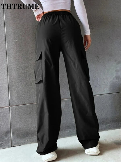 Vintage Streetwear Cargo Pants Fashion Women