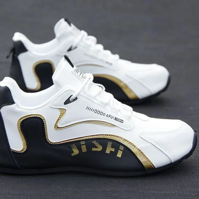Men's Leather Waterproof Sneakers Casual Sports Shoes