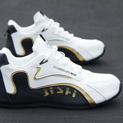 Men's Leather Waterproof Sneakers Casual Sports Shoes