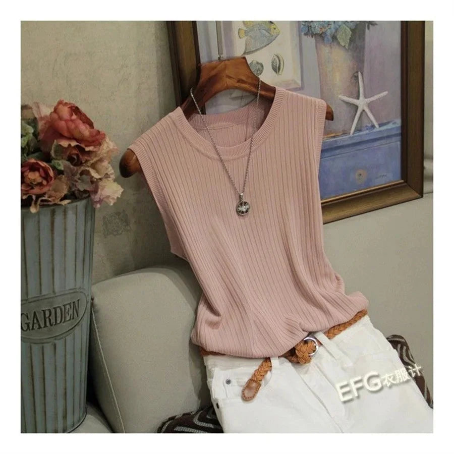 Summer Sleeveless Blouse for Women