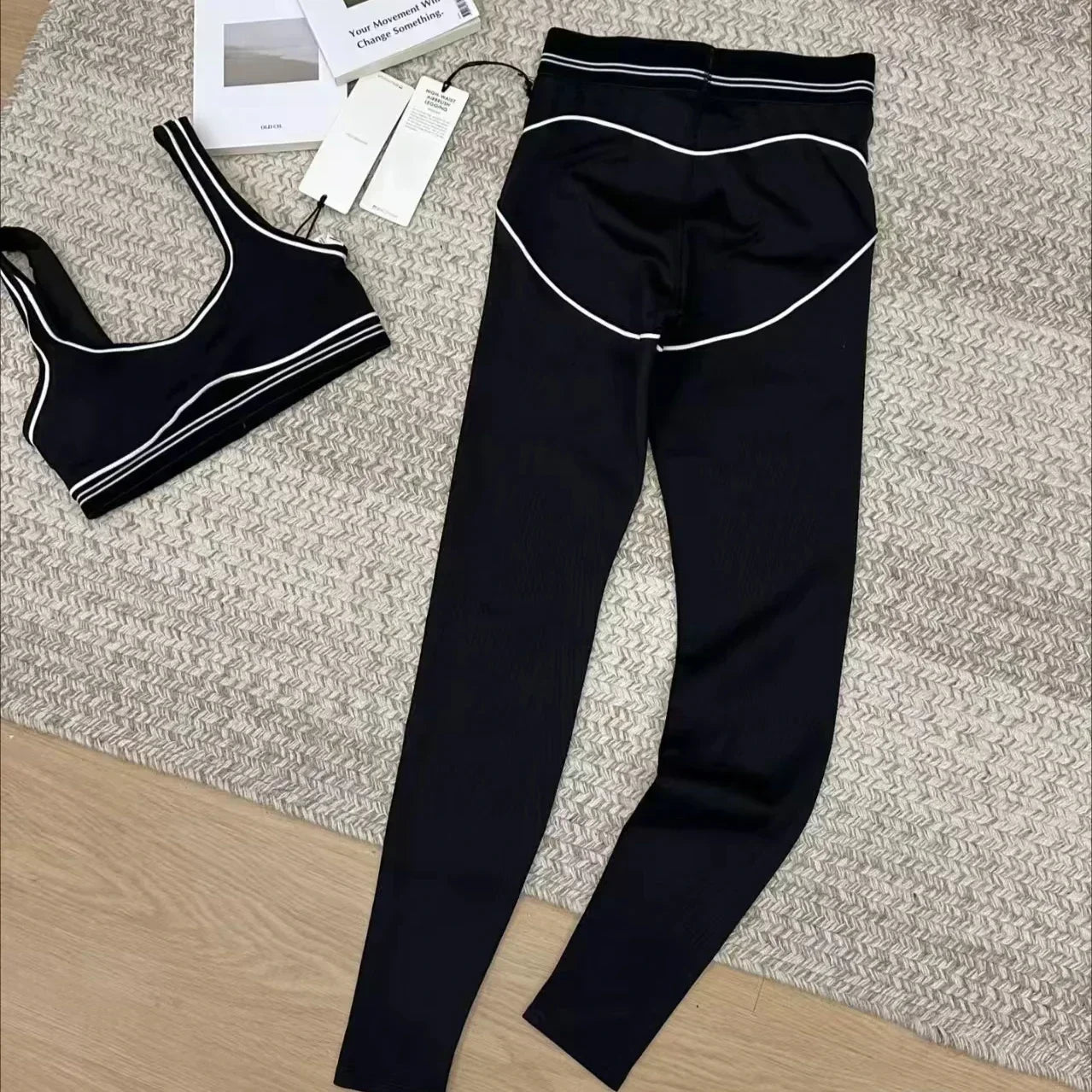 Sport Bra for Women Slimming Elastic Fitness Running Set