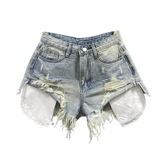 Women High-waisted Denim Ultra Shorts