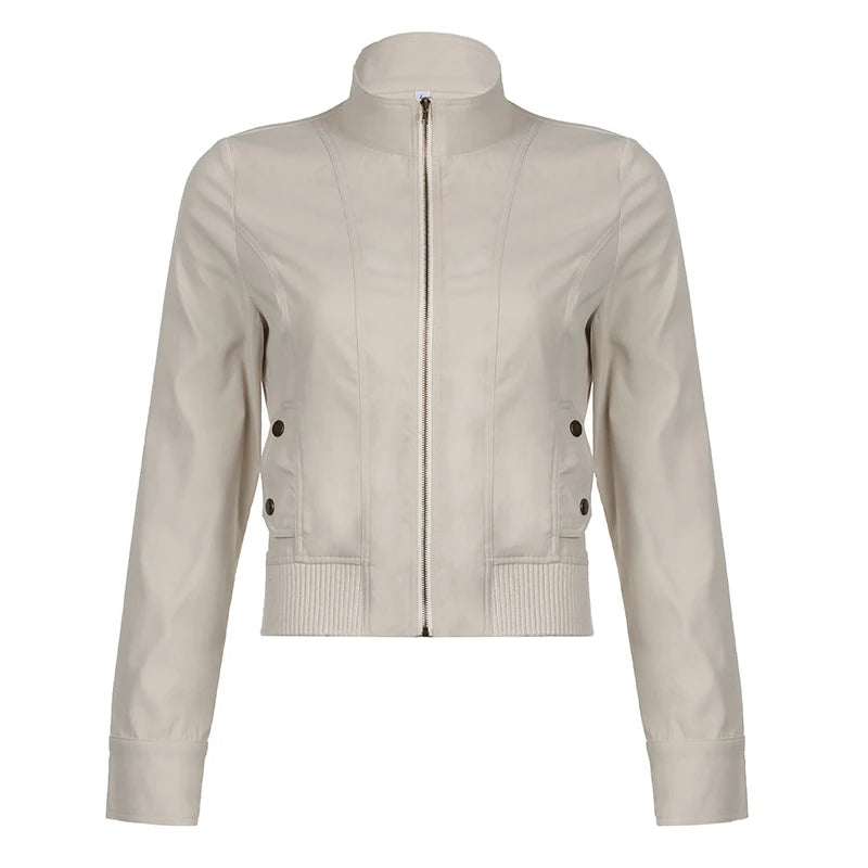 Jackets Autumn Streetwear Pockets Solid Coats
