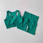 Back Sport Bra Yoga Dress Suit
