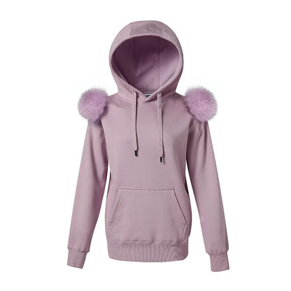 New Arrival Autumn Winter Hoodie Women Fleece Pullover With Hood