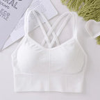 Sexy Women Tops bra Breathable Soft Fitness Beauty Solid Color Bra