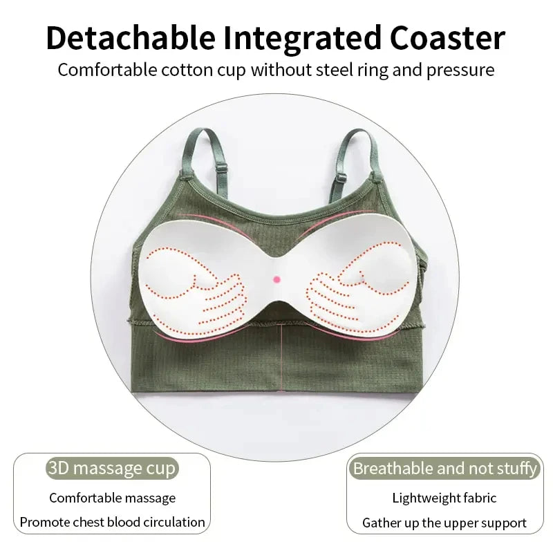 Backless Sportswear Woman Gym Sports Bra Seamless Yoga Vest Bralette