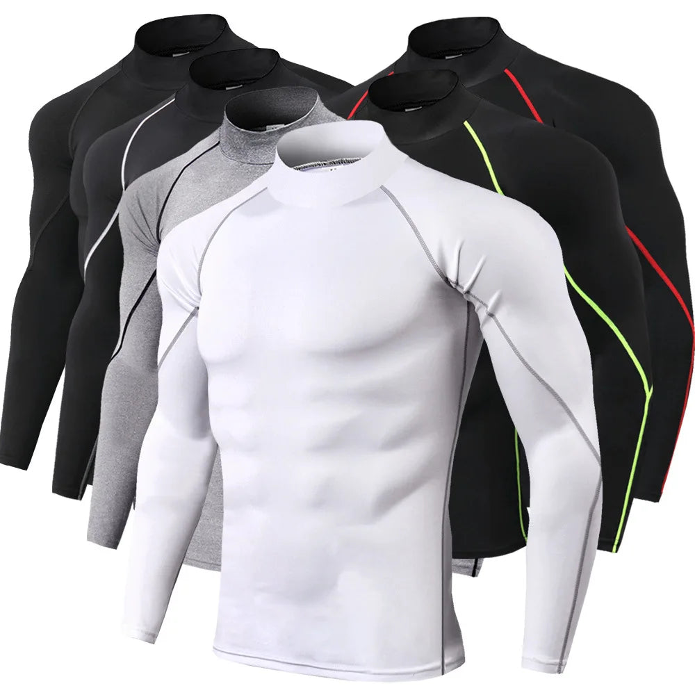 Men Sport T-shirt Fitness Tight