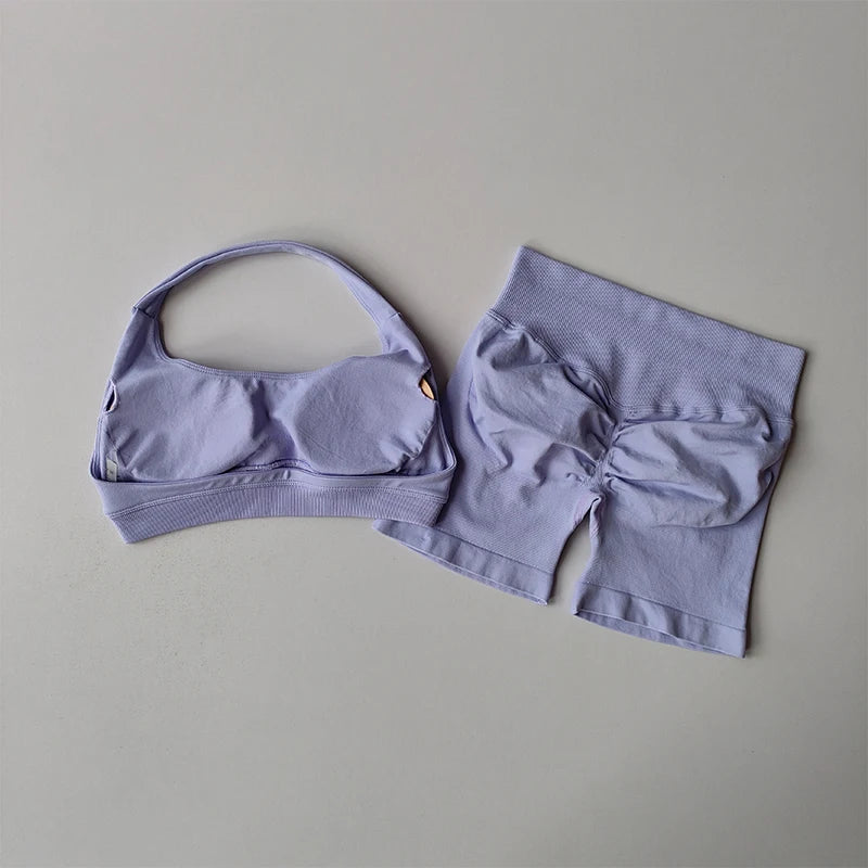 Women's Sports Bras Shorts set