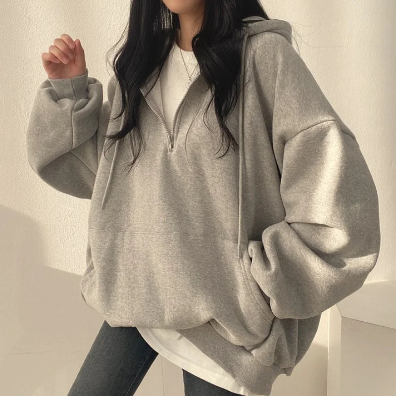 Women Hoodie Casual Long Sleeve Pocket Hooded Coats