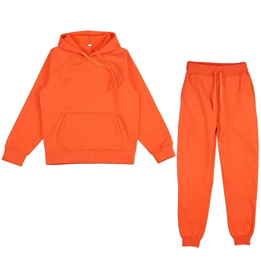 Women's Hooded Sweatshirt And Pants