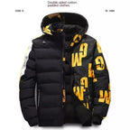 Men Winter Cotton Jacket Warm Comfortable Padded Thickened Down