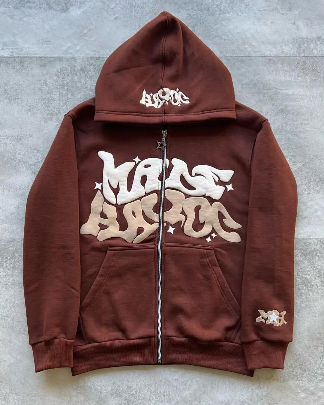 Printed Zipper Hoodies Women and Men Jacket