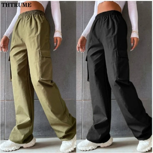 Vintage Streetwear Cargo Pants Fashion Women