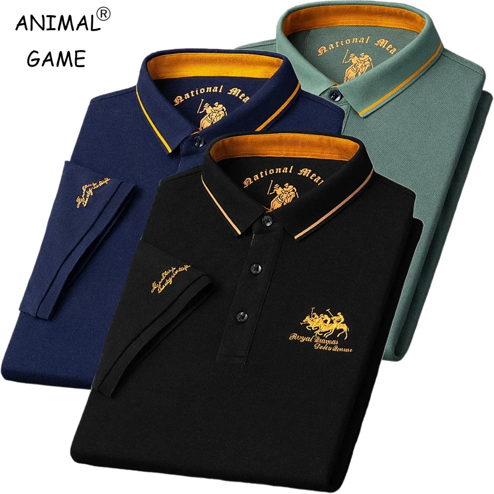 Polo Shirts Short Sleeve Shirt Luxury Top Casual Lightweight