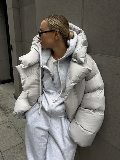 Winter Warm Cotton  Jackets Women's Loose Coat