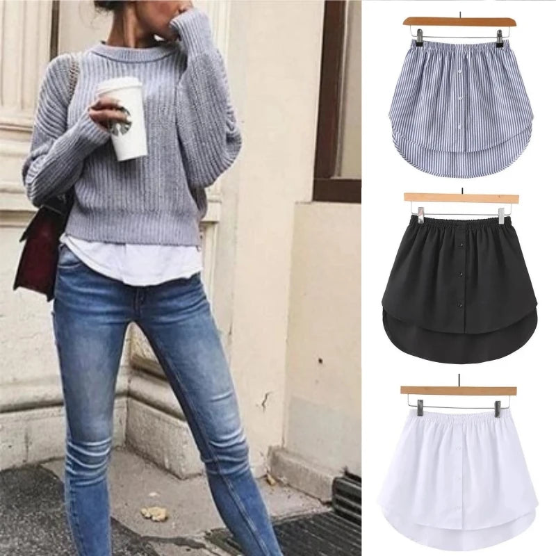 Women Top Lower Sweep Mini Skirt