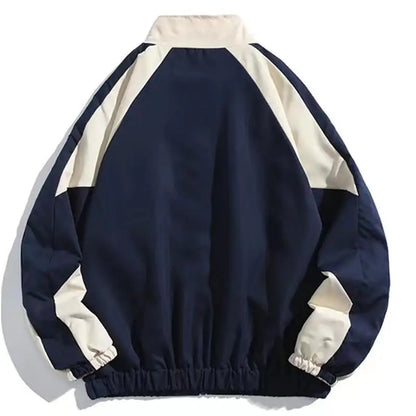 Men Hip Hop Streetwear Coat Zipper Up Jacket