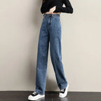 Loose Women Jeans High Waist Design Casual Style