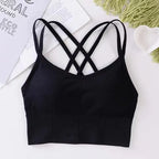 Sexy Women Tops bra Breathable Soft Fitness Beauty Solid Color Bra