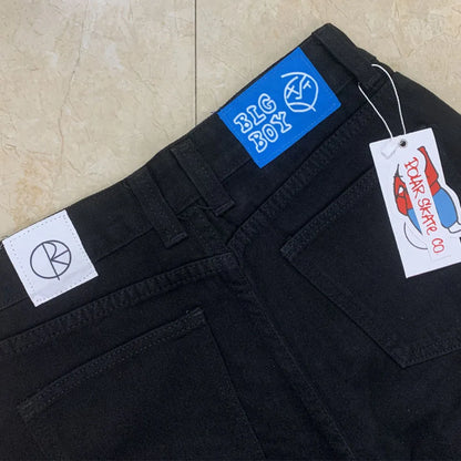Streetwear Gothic Cartoon Blue Baggy Jeans Retro Punk Rock High Waist Denim Trousers