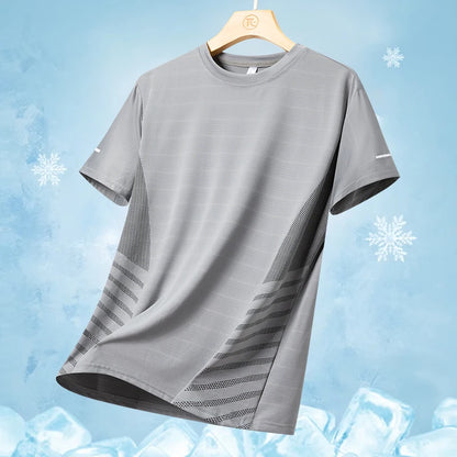 Running T-shirt Men Fitness Sports T-shirt 5XL