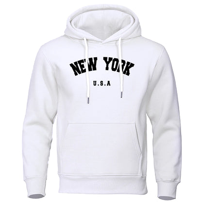 NEW YORK Men Fashion Casual Long Sleeves Street Sweatshirt