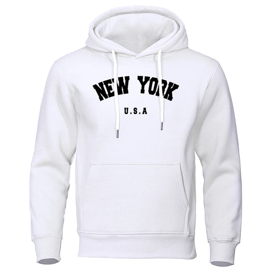 NEW YORK Men Fashion Casual Long Sleeves Street Sweatshirt