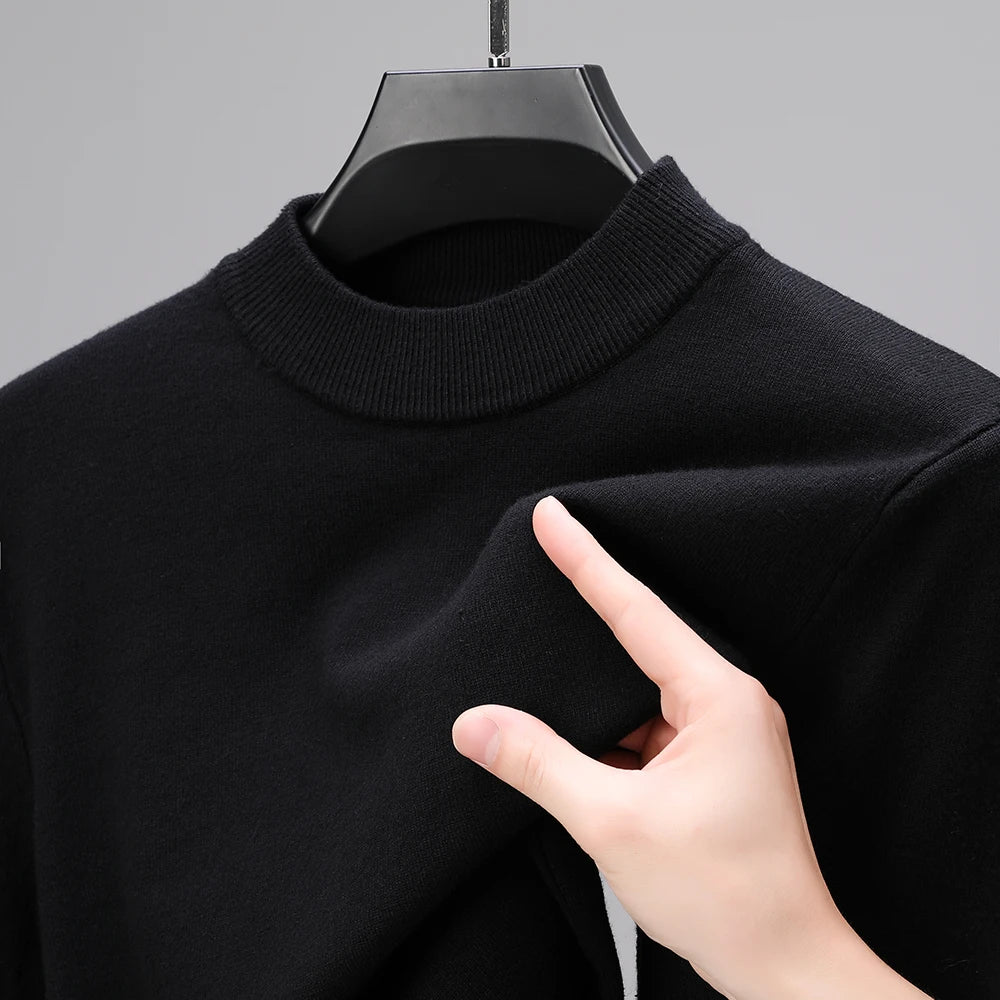 Cold-Season Mock Neck Pullover