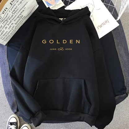 Unisex Fleece Pullover with Letter Print (Autumn/Winter)