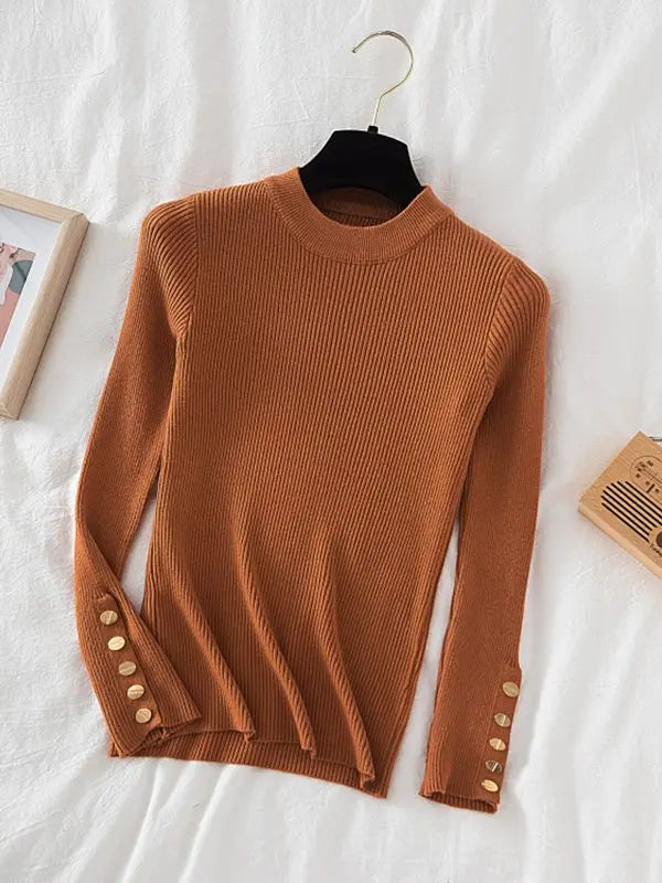 2025 sweater pullovers khaki casual autumn winter