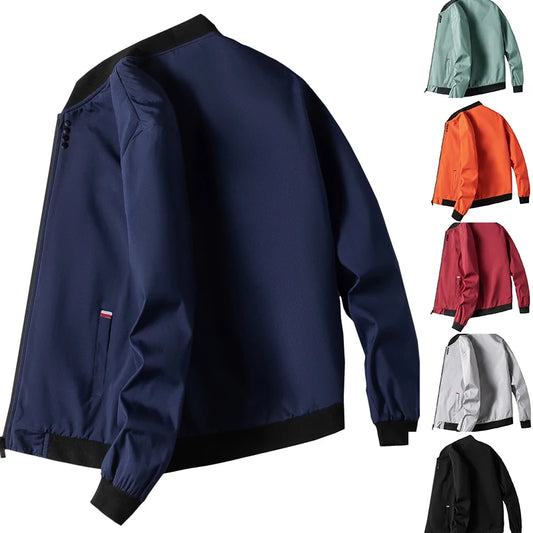 Men's Jacket Autumn Thin Long Sleeve Baseball Jacket