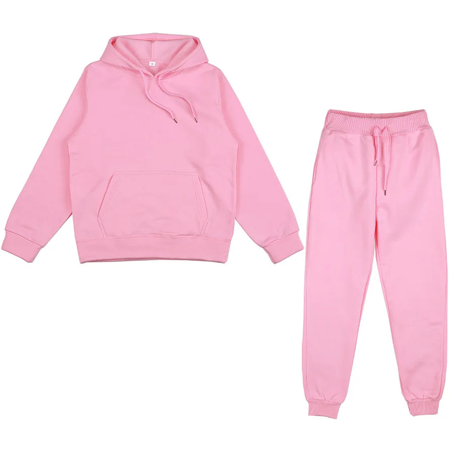 Women's Hooded Sweatshirt And Pants