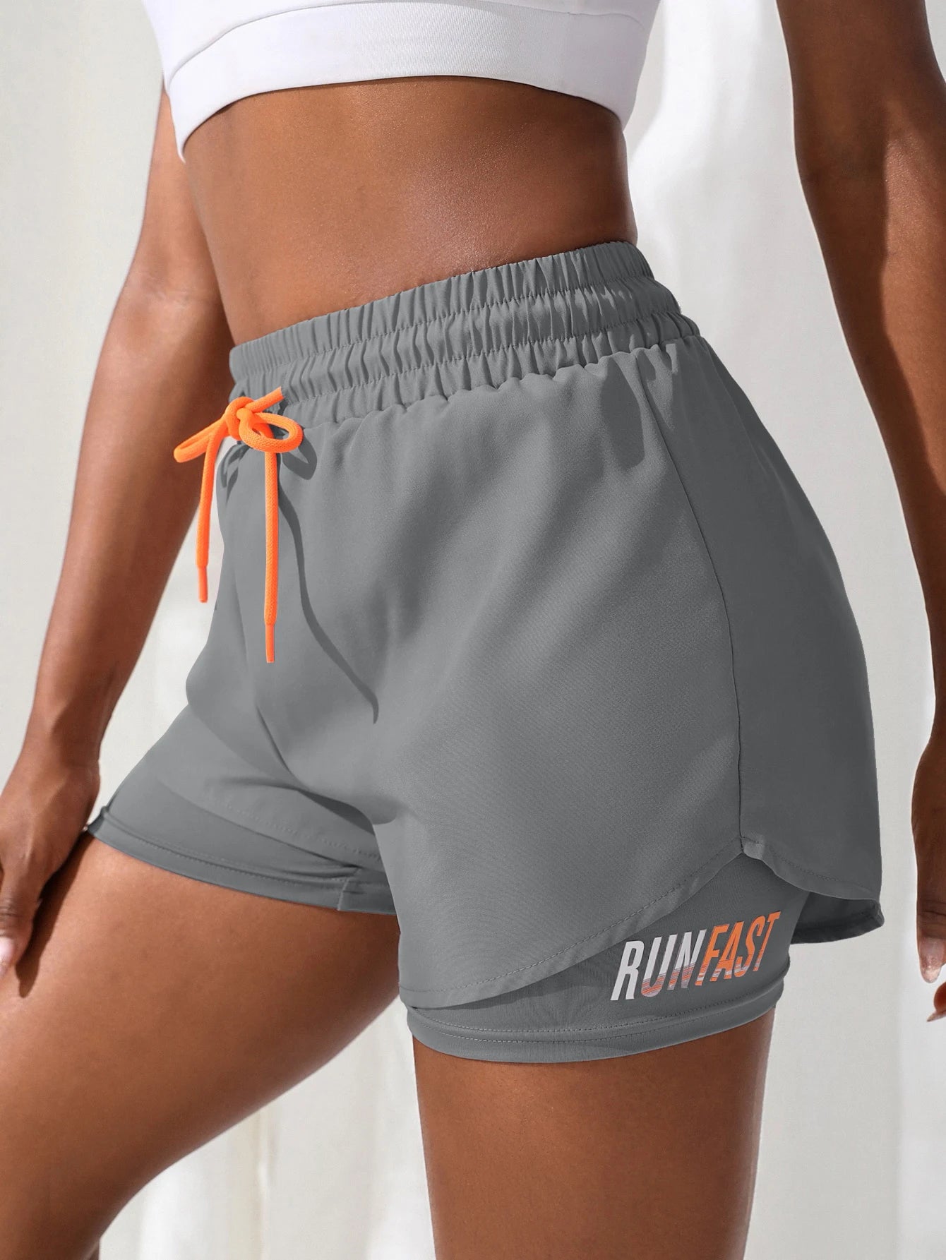 Women's High Rise Yoga Shorts With Elastic