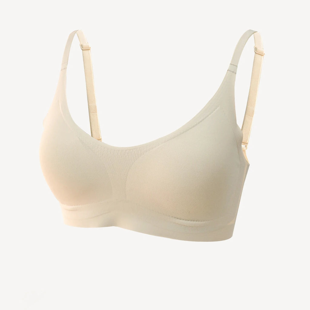 Soft Support Seamless Underwear Comfortable Gathering No Steel Ring Collection Light Thin Breathable Bra Style